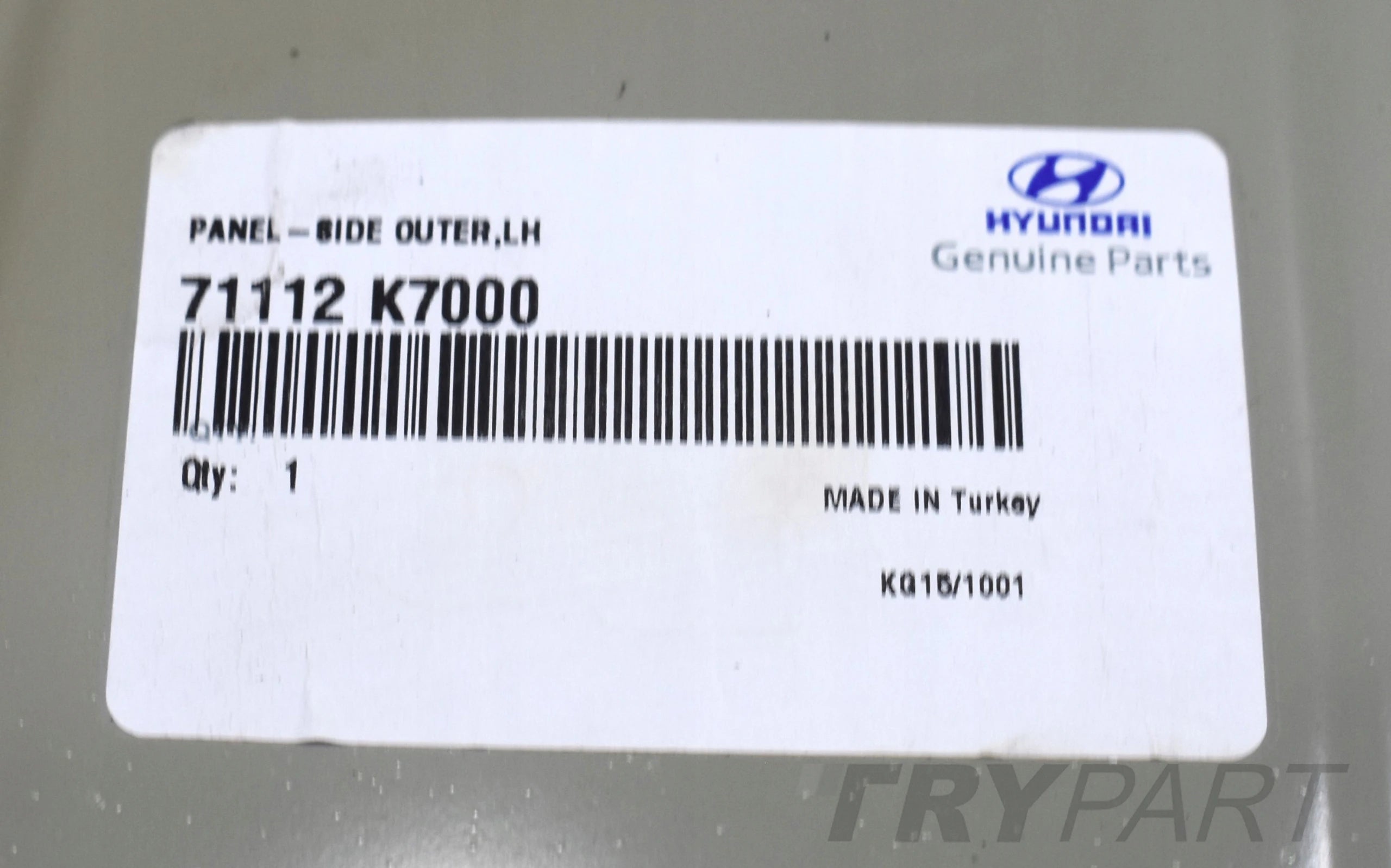 HYUNDAI I10 III LEFT DOOR SILL TRIM PILLAR ORG NEW 71112 K7000