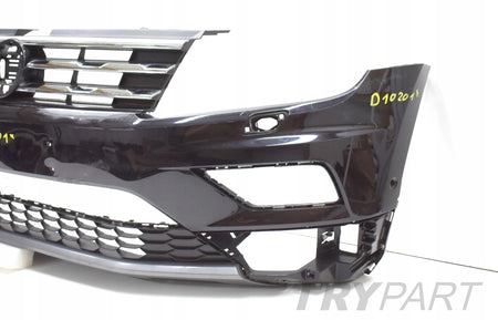 VW TIGUAN II 5NN ALLSPACE FRONT BUMPER ORG + GRILLE