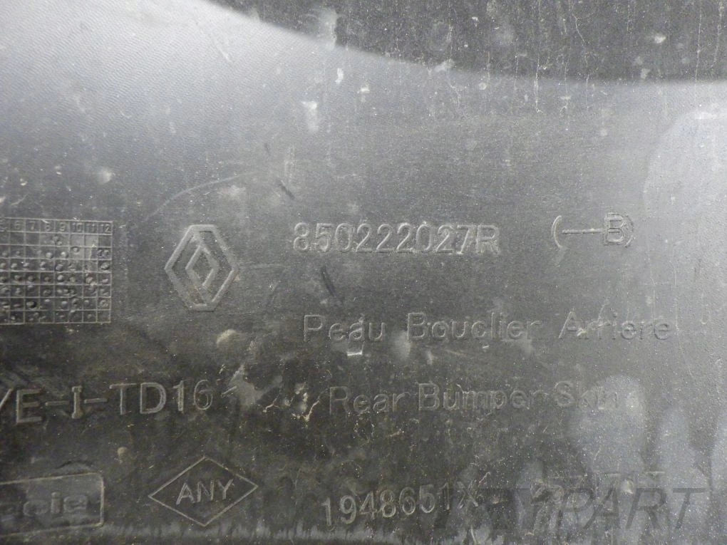 DACIA DUSTER 2 II 17- Rear Bumper