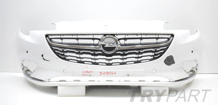 OPEL CORSA E FRONT BUMPER ORIGINAL + CHROME