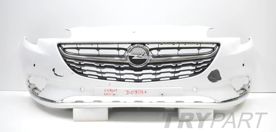 OPEL CORSA E FRONT BUMPER ORIGINAL + CHROME