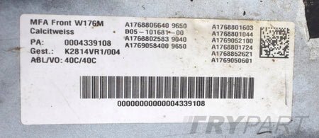 MERCEDES A CLASS W176 LIFT FRONT BUMPER ORIGINAL + GRILLES