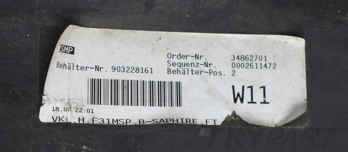 BMW F31 M SPORT PACKAGE REAR BUMPER ORIGINAL ESTATE
