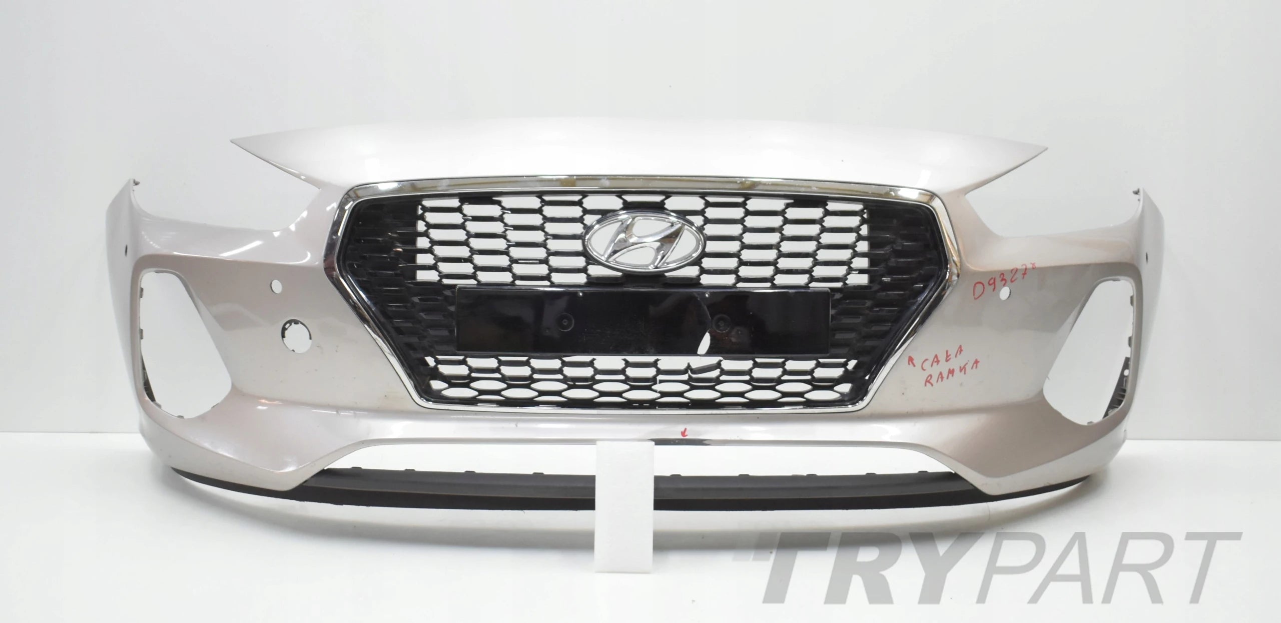 HYUNDAI I30 III FRONT BUMPER ORIGINAL + CHROME + BOTTOM