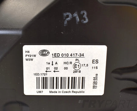 SKODA FABIA II ROOMSTER 5J HEADLIGHT RIGHT FRONT ORIGINAL NEW