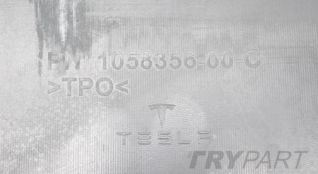 TESLA MODEL X REAR BUMPER DIFFUSER SPOILER ORG