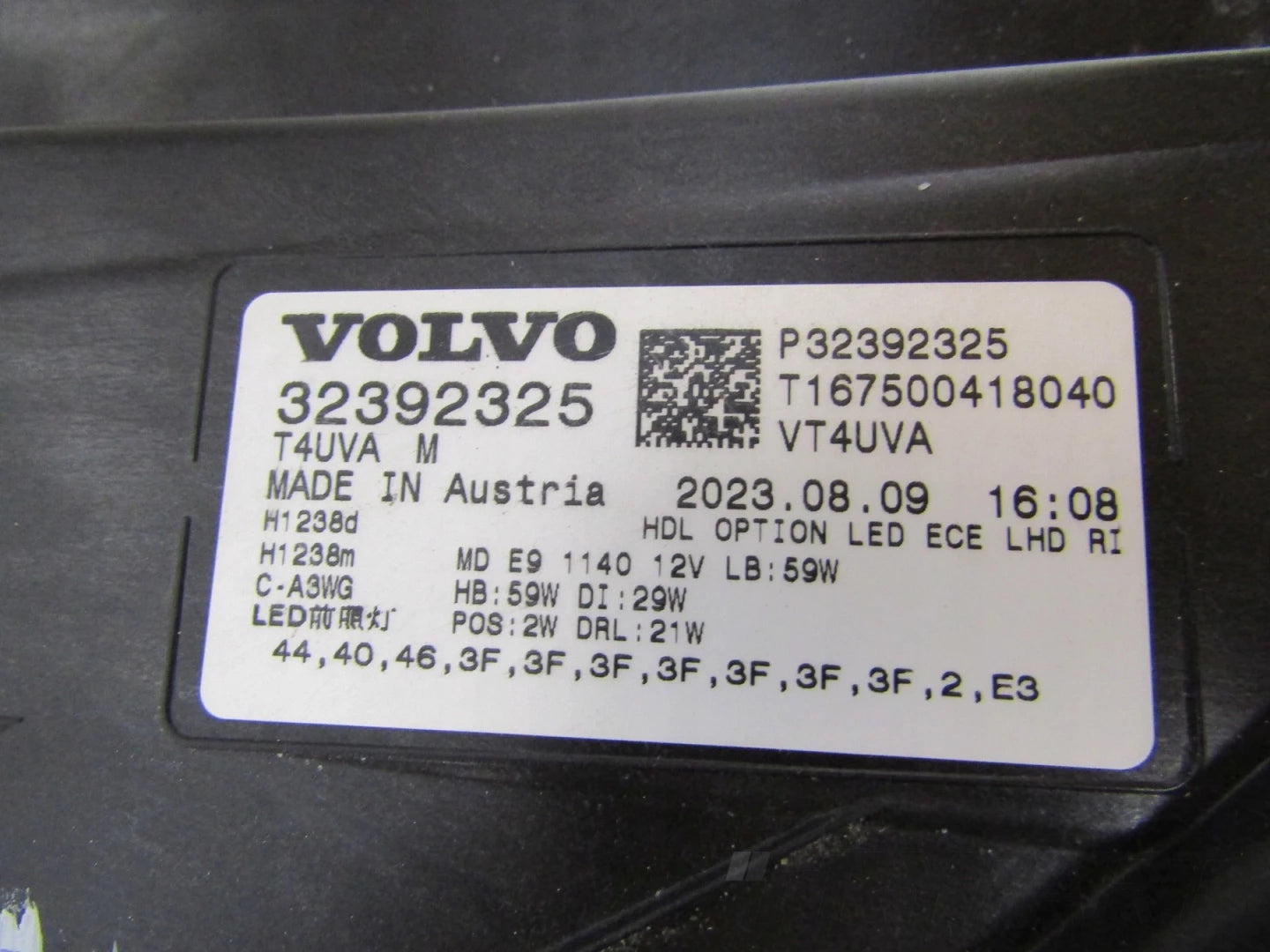 HEADLAMP VOLVO XC40 LIFT FULL LED PIXEL 22- RH 32392325