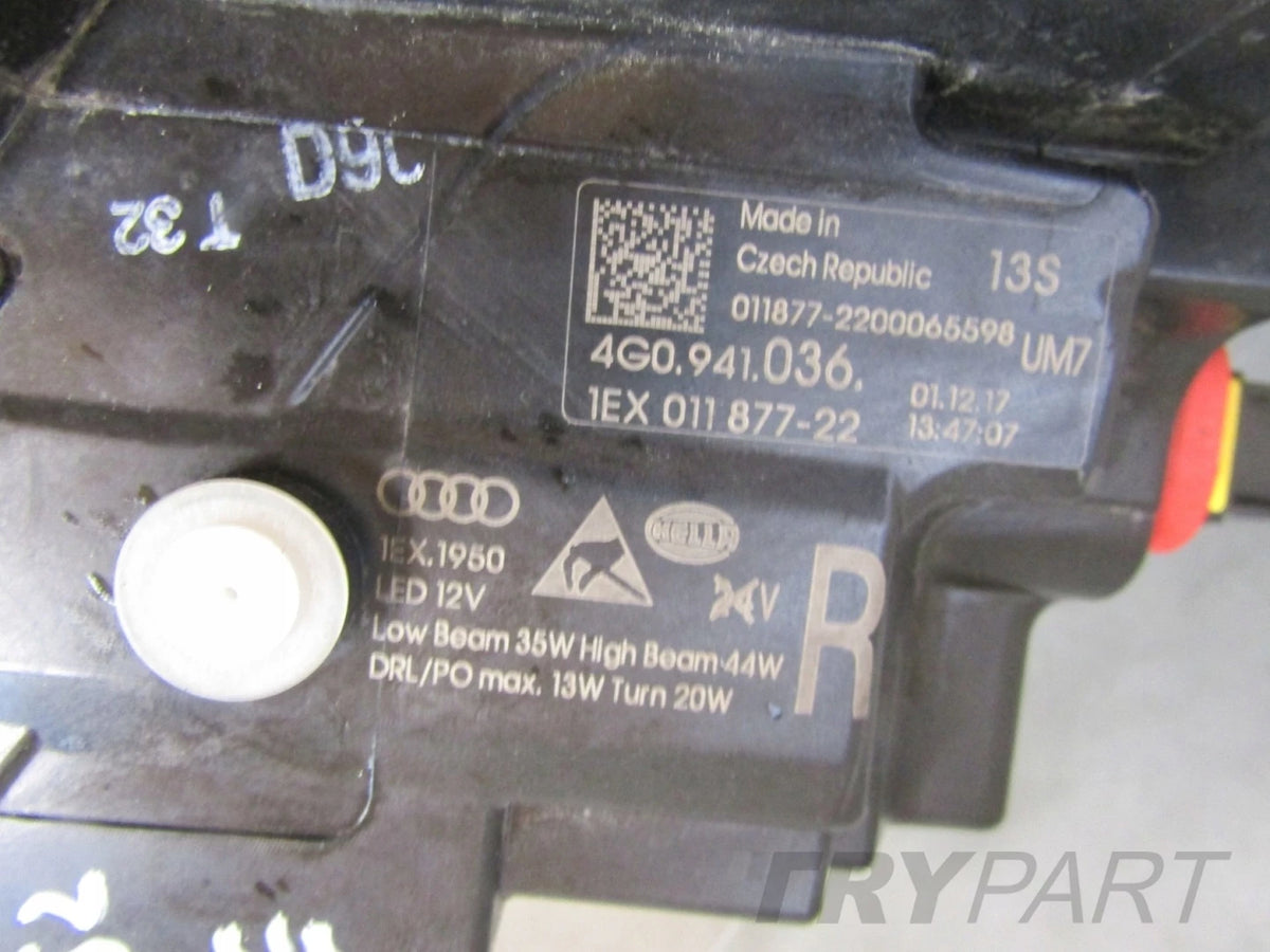 FRONT HEADLIGHT AUDI A6 RS6 C7 LIFT MATRIX 14-18 RH RIGHT 4G0941036