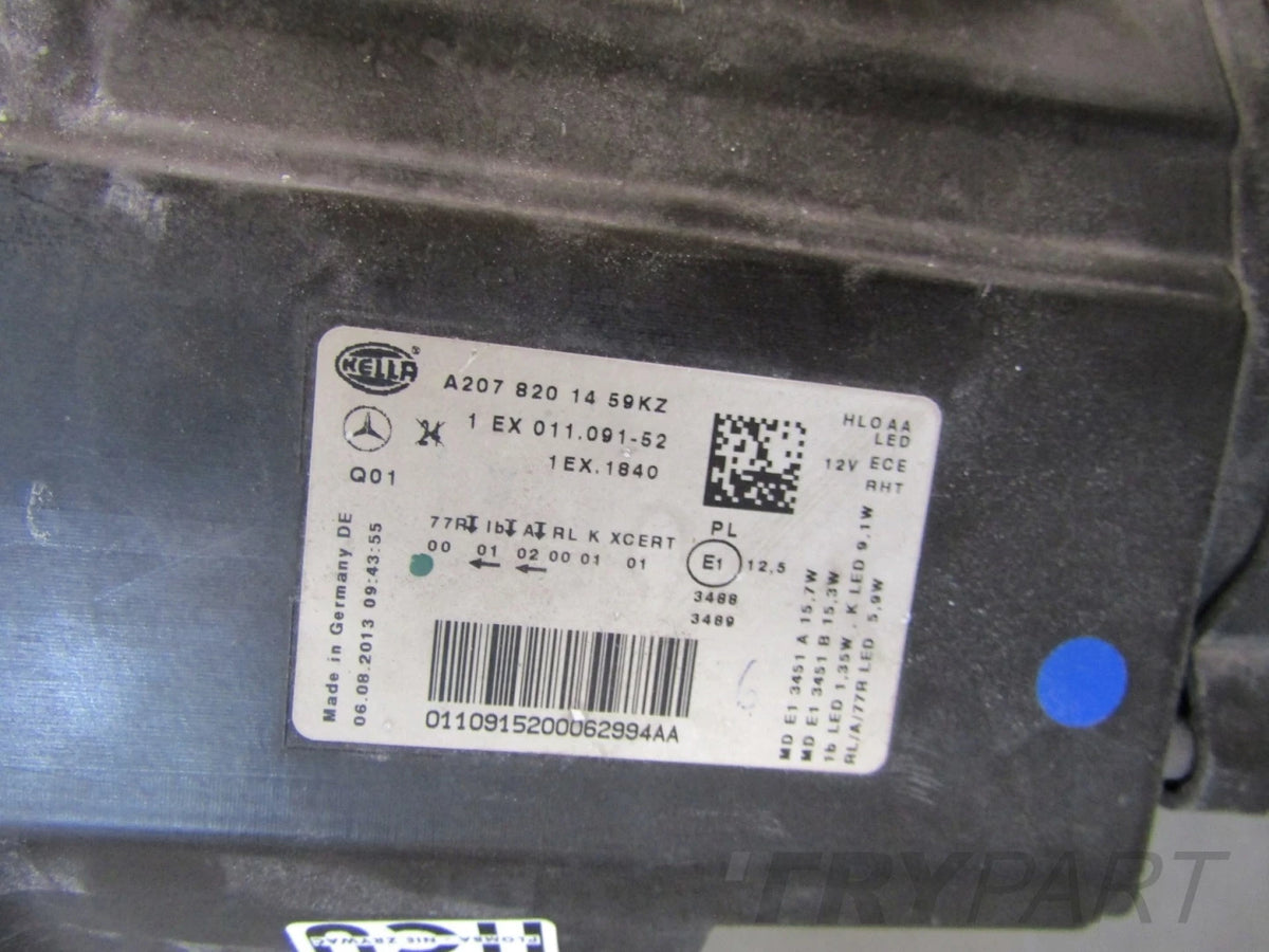 MERCEDES W207 207 HEADLIGHT FULL LED ILS LIFT 13- RIGHT RH A2078201459