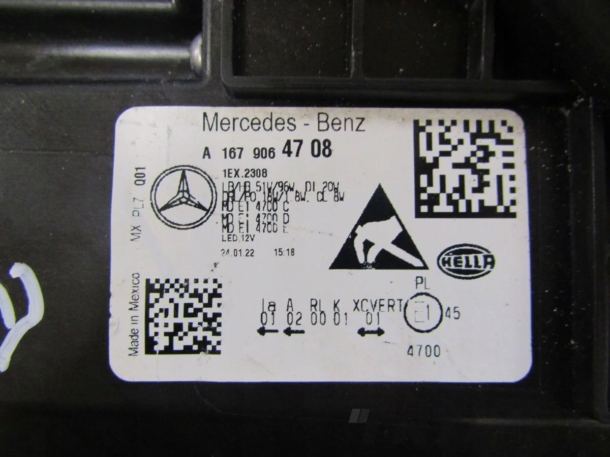 Front Lamp Mercedes GLE 167 FULL LED MULTIBEAM 19-23 LH LEFT A1679064708