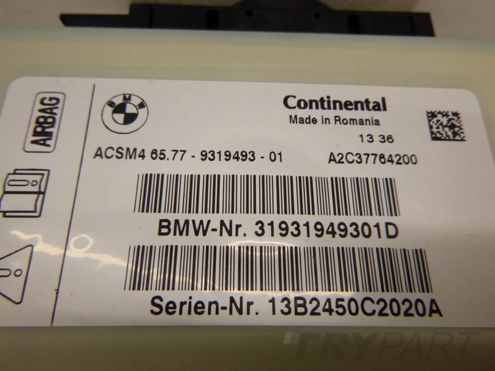 BMW F01 F07 F10 F06 F12 F25 F30 F32 AIRBAG MODULE