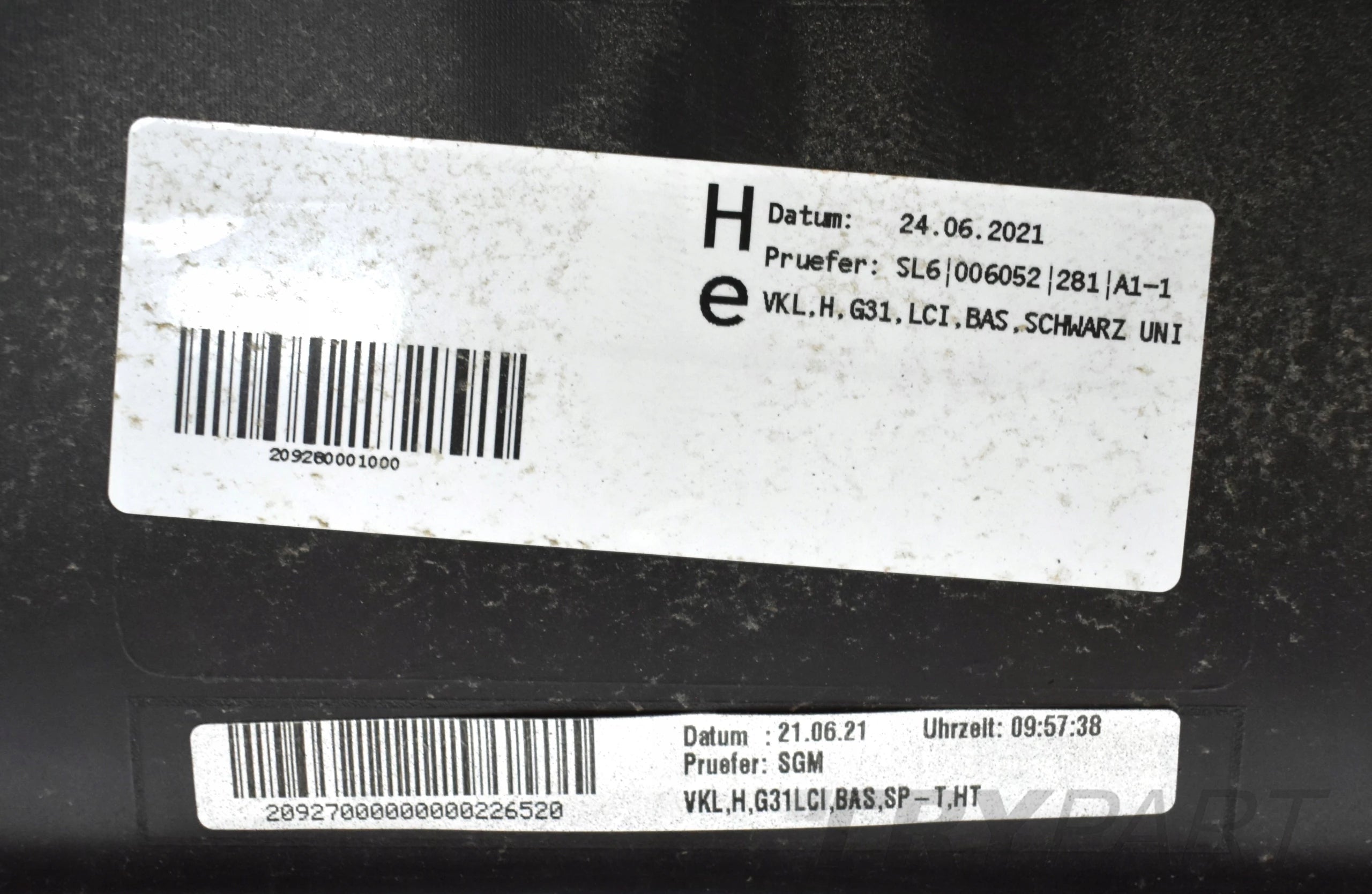 BMW 5 G31 LIFT LCI Rear Bumper Original Wagon