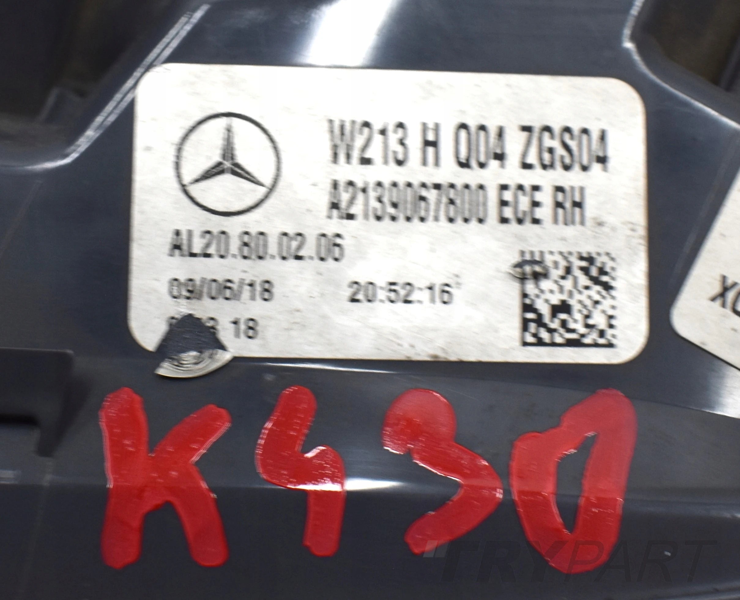 MERCEDES E CLASS W213 TAIL LAMP RIGHT ORIGINAL LED SEDAN