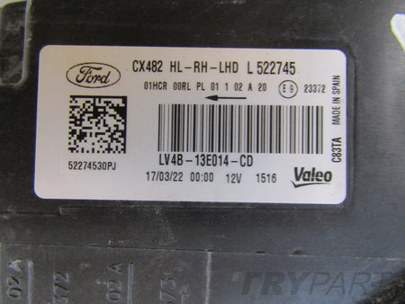 Ford Kuga MK3 LED Headlight RH 19-24 LV4B-13E014-CD
