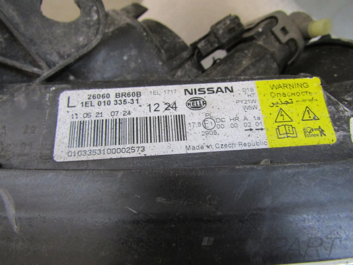 HEADLIGHT NISSAN QASHQAI I J10 LIFT XENON NON-ROTATING 09-13 LH