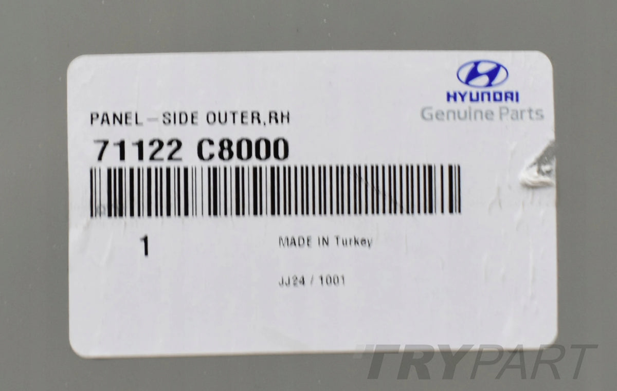 HYUNDAI I20 II REAR RIGHT FENDER SHELL RIGHT SILL ORG