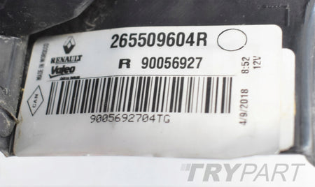 DACIA DOKKER RIGHT REAR TAIL LIGHT ORG EU 12+