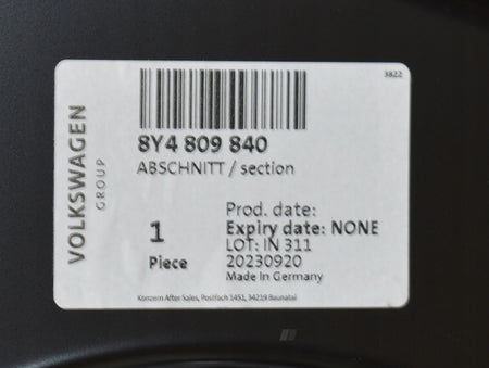AUDI A3 8Y 8Y4 RIGHT SILL PANEL C-PILLAR FRAME ORG NEW 8Y4809840