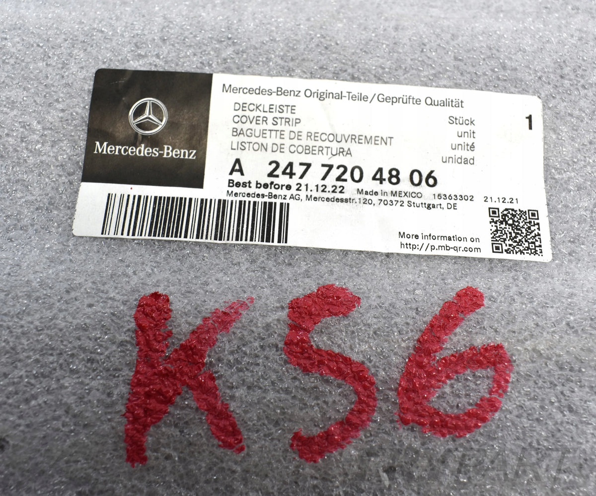 MERCEDES GLB W247 LEFT FRONT DOOR STRIP ORG