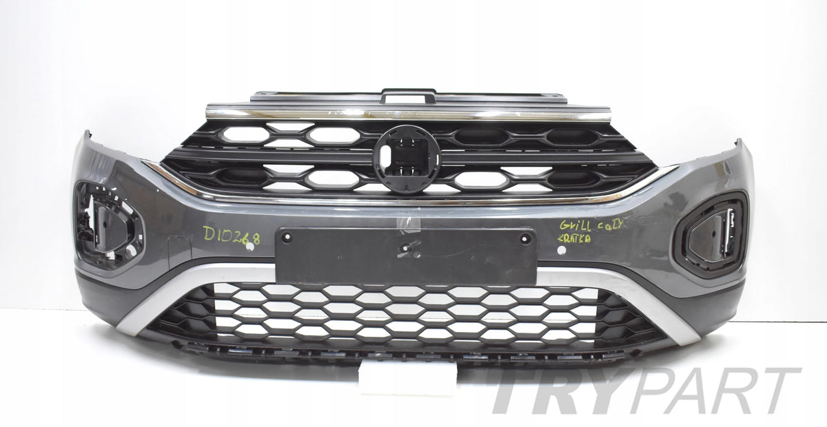 VW T ROC 2GA LIFT Front Bumper OEM + Grille + Grille Insert
