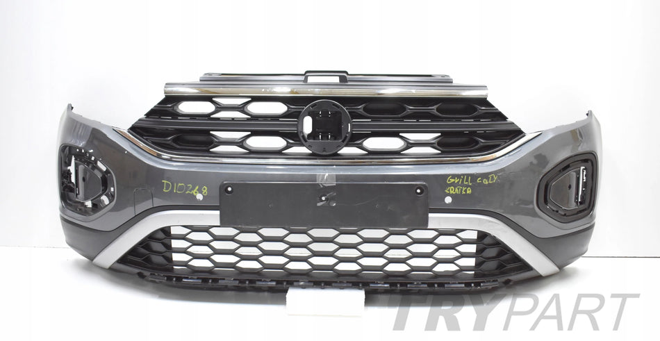 VW T ROC 2GA LIFT Front Bumper OEM + Grille + Grille Insert