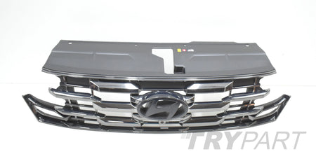 HYUNDAI TUCSON IV LIFT GRILLE BUMPER CHROME CATCH FRONT ORG 86366-N7GA0