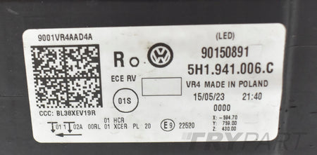 VW GOLF VIII 5H1 HEADLIGHT RIGHT FRONT EU LED