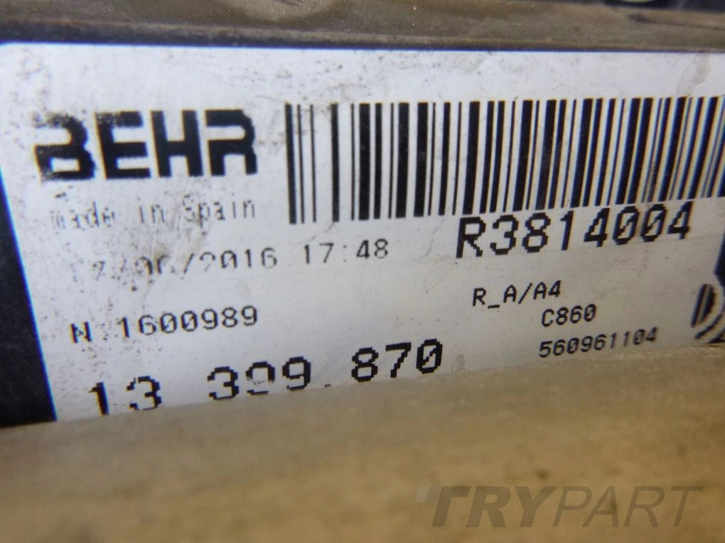 OPEL CORSA E LIFT ADAM Water Radiator Air Conditioning