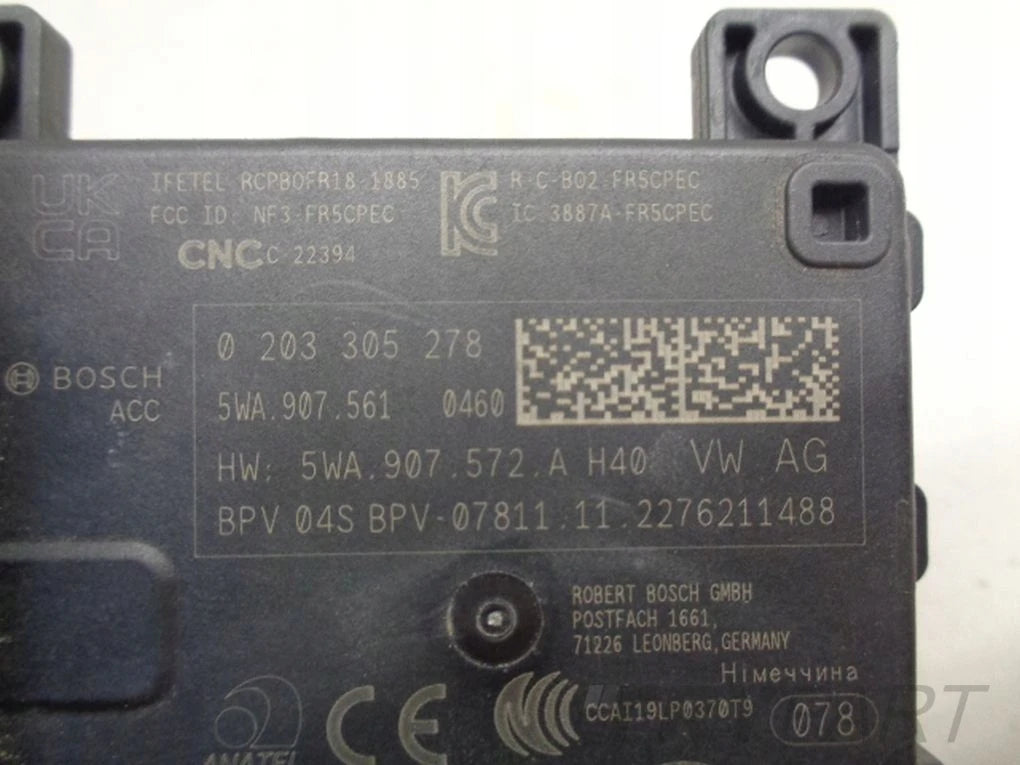 AUDI VW SKODA SEAT RADAR ACC DISTRONIC 5WA907561