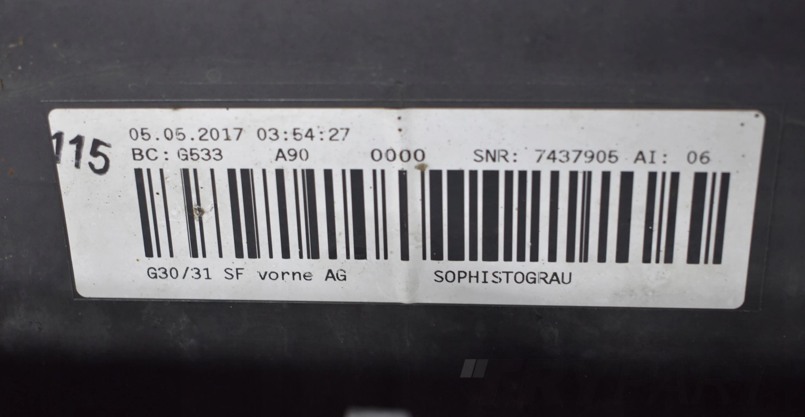 BMW 5 G30 G31 FRONT BUMPER EXCELLENT CONDITION ORIGINAL
