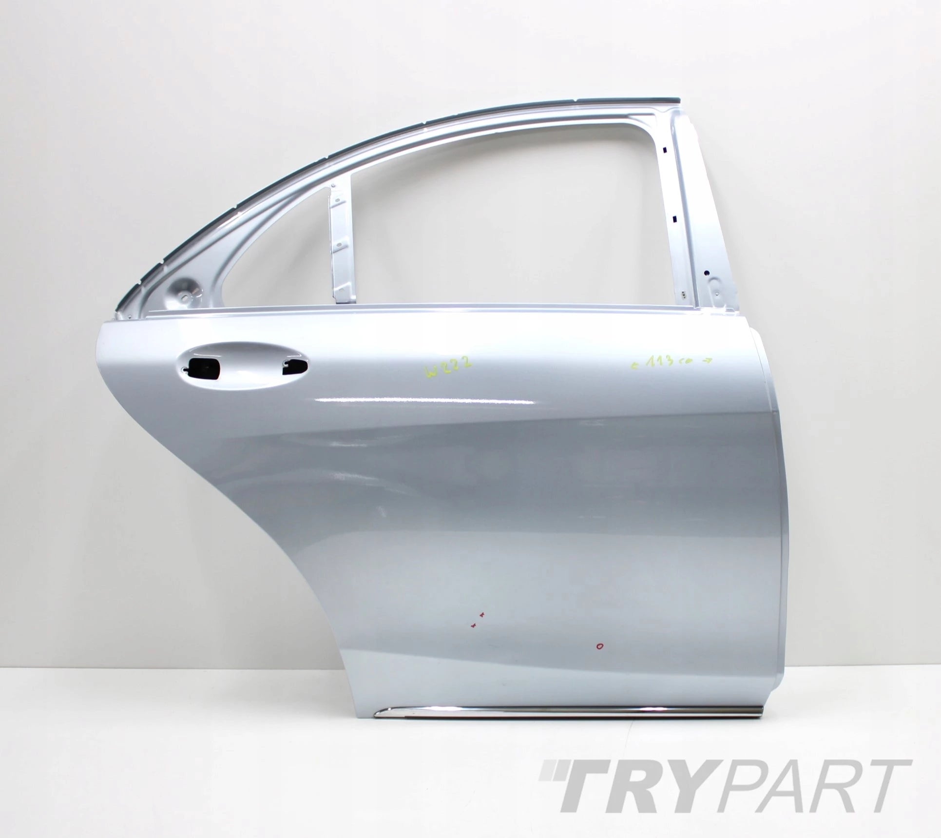 MERCEDES S-CLASS W222 RIGHT REAR DOOR ORIGINAL SHORT + CHROME