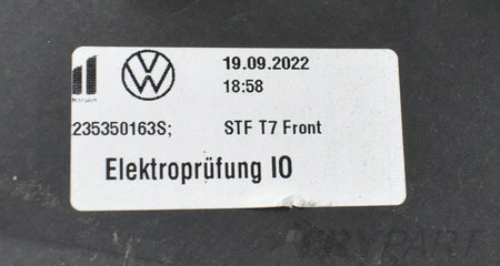 VW TRANSPORTER T7 MULTIVAN 7T FRONT BUMPER ORG
