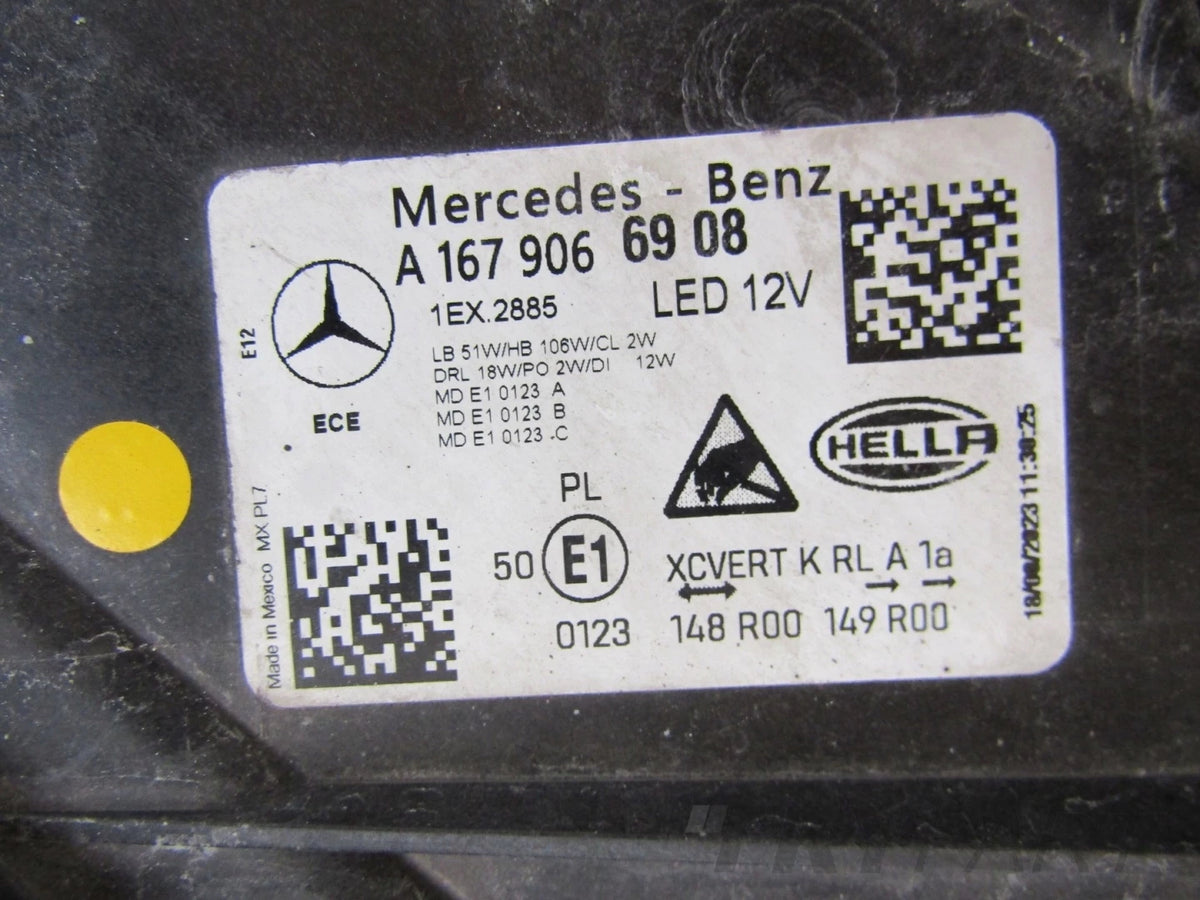 Front Lamp Mercedes GLE W167 LIFT FULL LED MULTIBEAM 23- LH LEFT A16790669