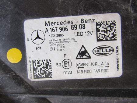 Front Lamp Mercedes GLE W167 LIFT FULL LED MULTIBEAM 23- LH LEFT A16790669