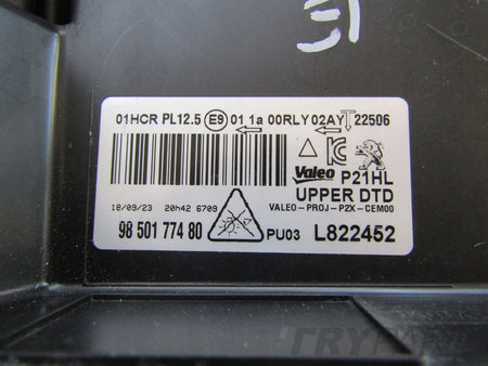 Front Lamp Peugeot 208 II 2008 II FULL LED 19-23 RH 9850177480