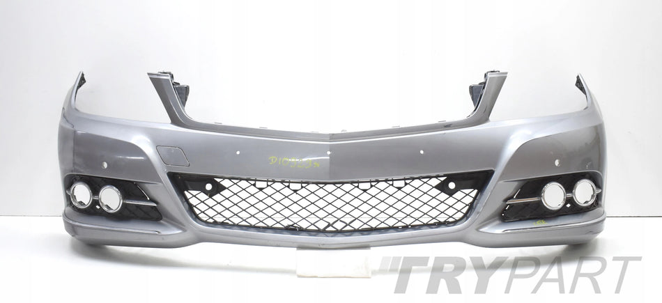 MERCEDES C CLASS W204 FACELIFT FRONT BUMPER ORIGINAL + CHROME + FRAME