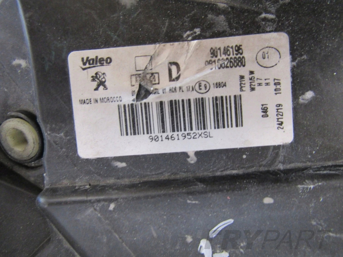 Front Lamp Peugeot Partner 4 IV Rifter STANDARD 18-23 RH RIGHT 9816826880