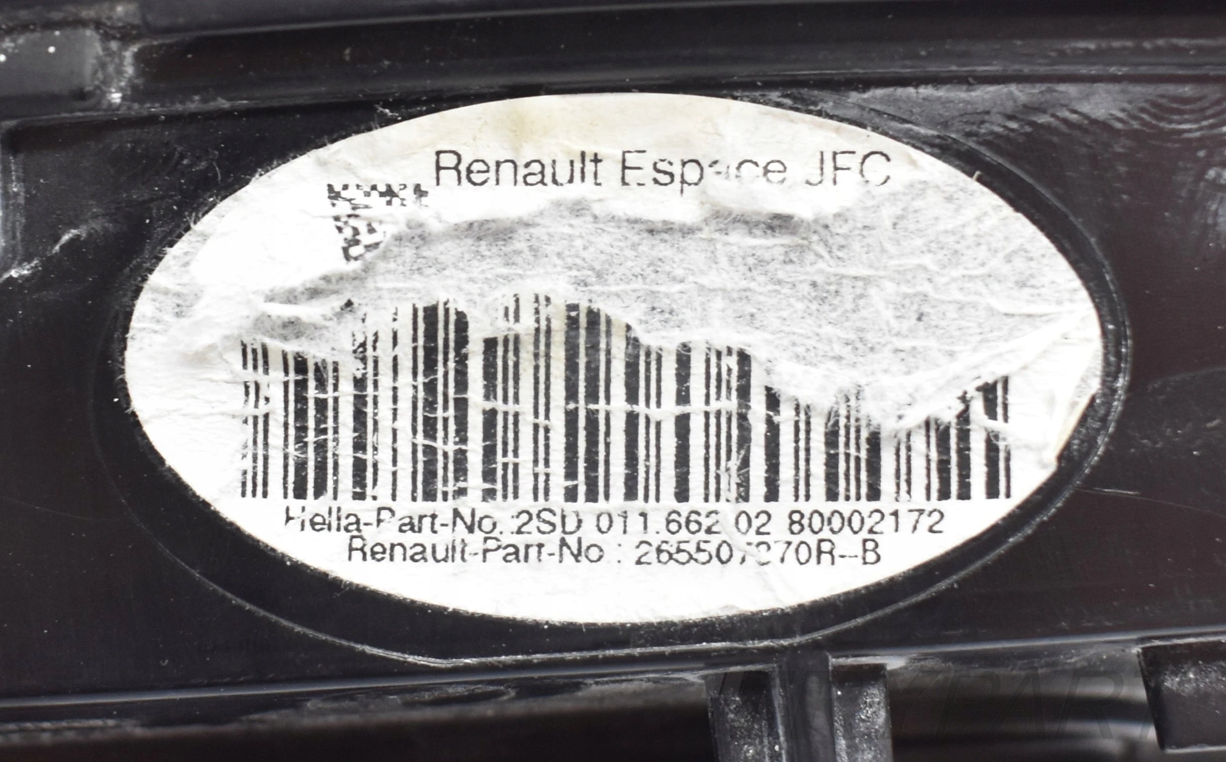 RENAULT ESPACE V RIGHT REAR LIGHT EU ORG DISASSEMBLY