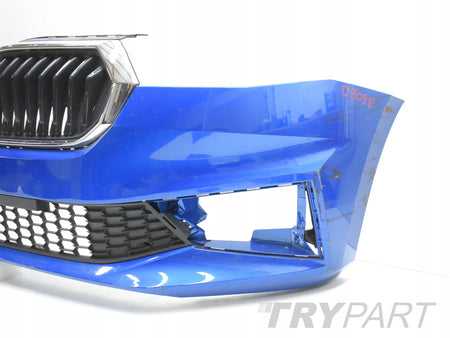 SKODA FABIA IV 6VA FRONT BUMPER ORIGINAL + GRILLES + GRILL