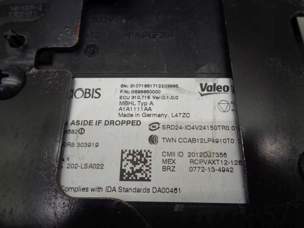 KIA NIRO RADAR BLIND SPOT SENSOR REAR RIGHT