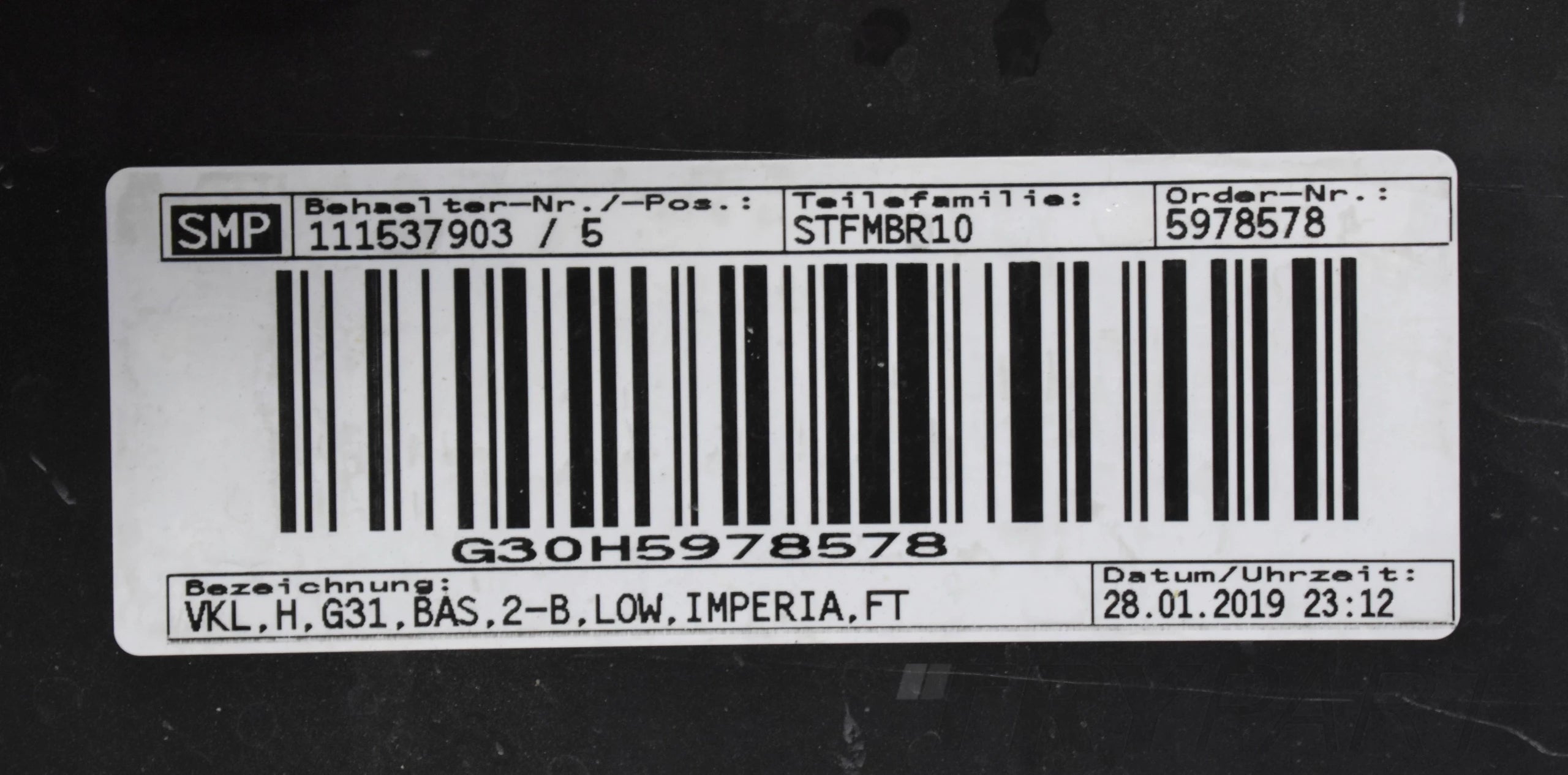 BMW 5 Series G31 REAR BUMPER EXCELLENT CONDITION ESTATE ORG