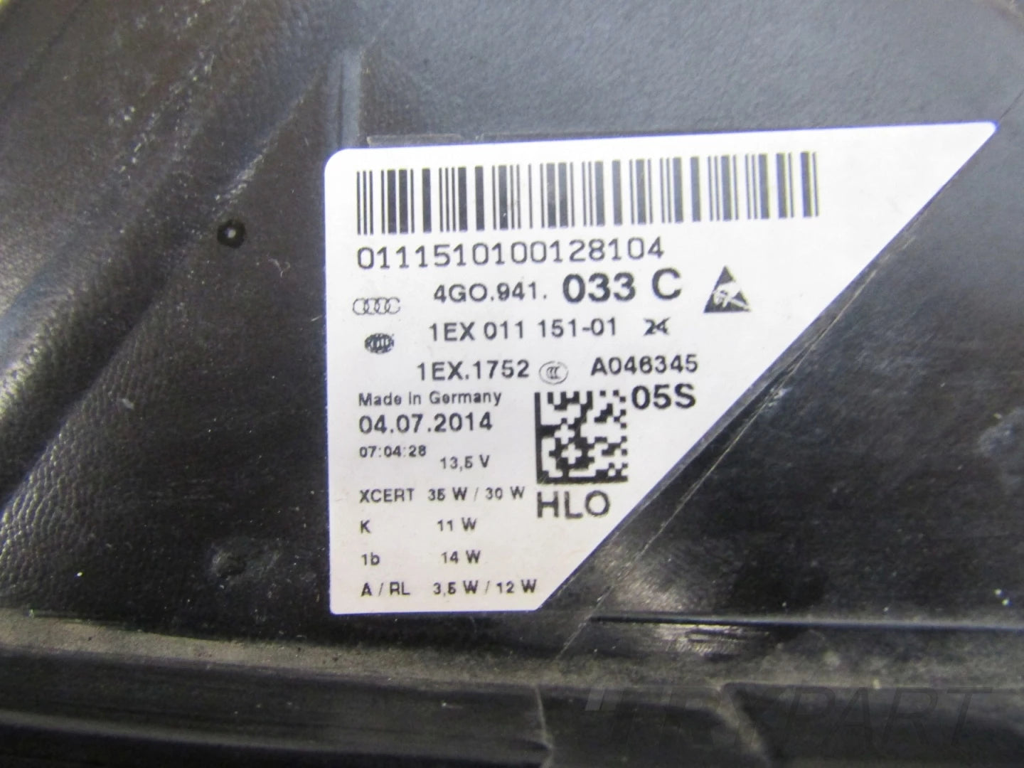 AUDI A6 C7 4G0 HEADLIGHT FULL LED MATRIX 11-15 LH 4G0941033C
