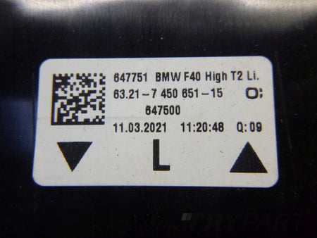 BMW 1 F40 2019- left rear lamp