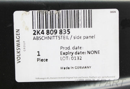 VW CADDY V 2K4 LEFT SILL PILLAR BODY PANEL ORG 20+