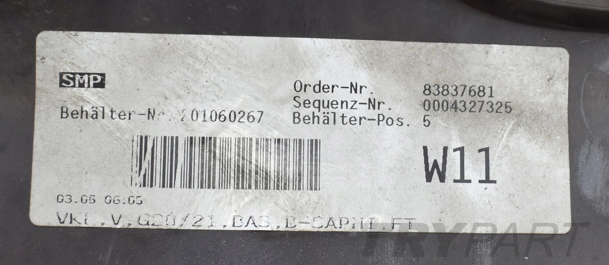BMW G20 G21 FRONT BUMPER ORG