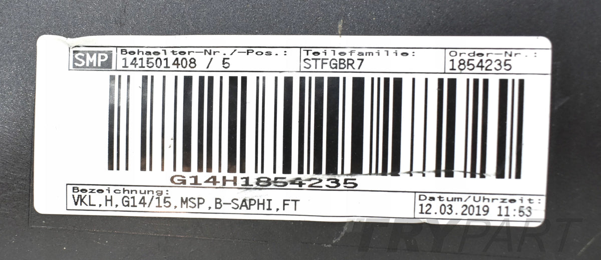 BMW 8 G14 G15 M PACKAGE REAR BUMPER ORG