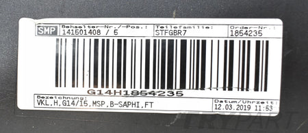 BMW 8 G14 G15 M PACKAGE REAR BUMPER ORG