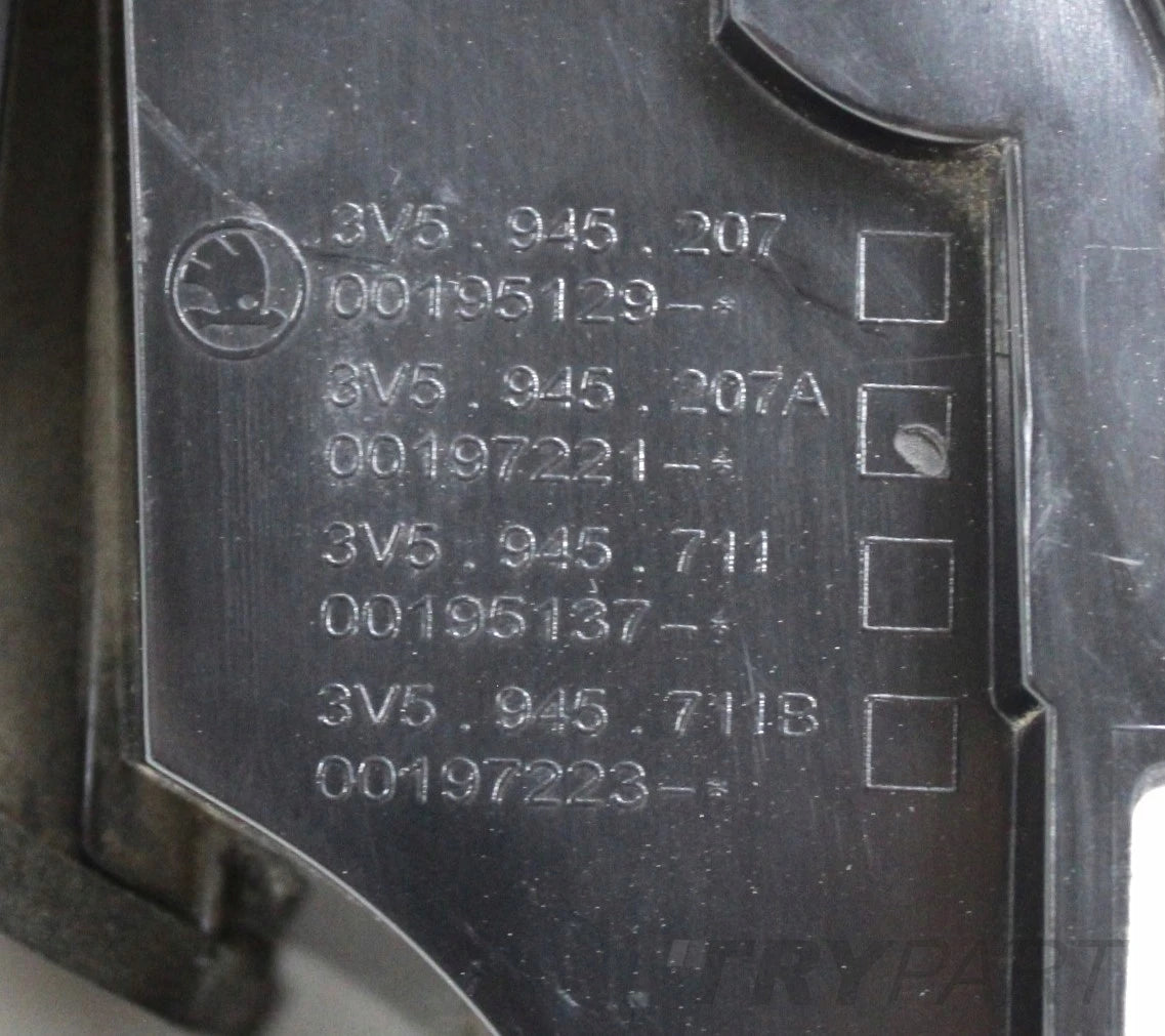 SKODA SUPERB III 3V5 LEFT REAR LIGHT ORG EU SEDAN HB 3V5945207