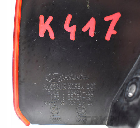 HYUNDAI KONA Left Rear Tail Light OEM