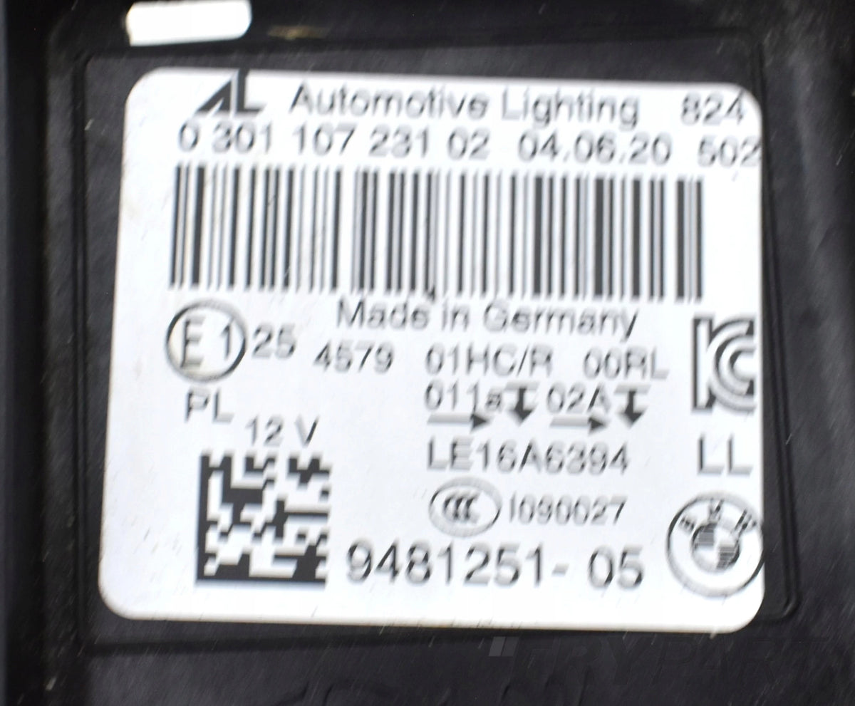 BMW Z4 G29 LEFT FRONT HEADLIGHT FULL LED ORG EU 9481251-05